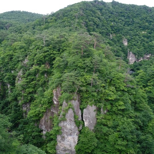 鳴子峡の7月の風景写真