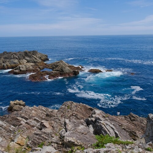 唐桑半島巨釜半造の夏の風景写真