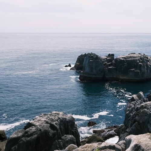 唐桑半島巨釜半造の夏の風景写真