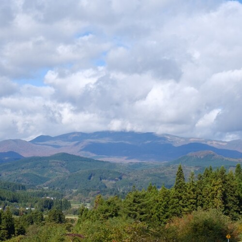 宮城県栗駒山の10月の風景写真