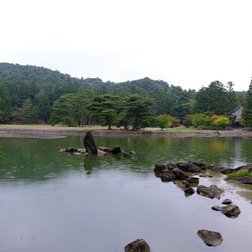 毛越寺の9月の風景写真