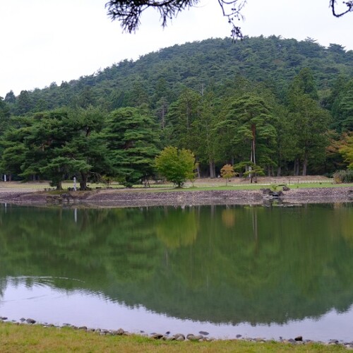 毛越寺の9月の風景写真