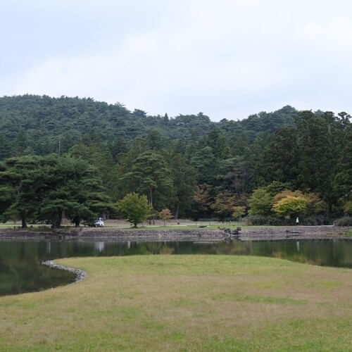 毛越寺の9月の風景写真