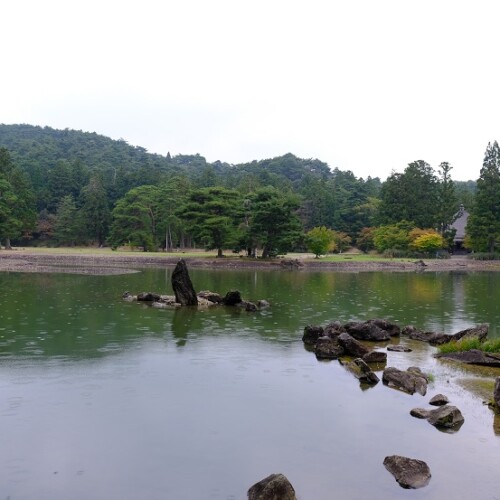 毛越寺の9月の風景写真