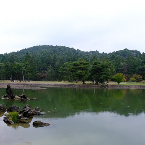 毛越寺の9月の風景写真