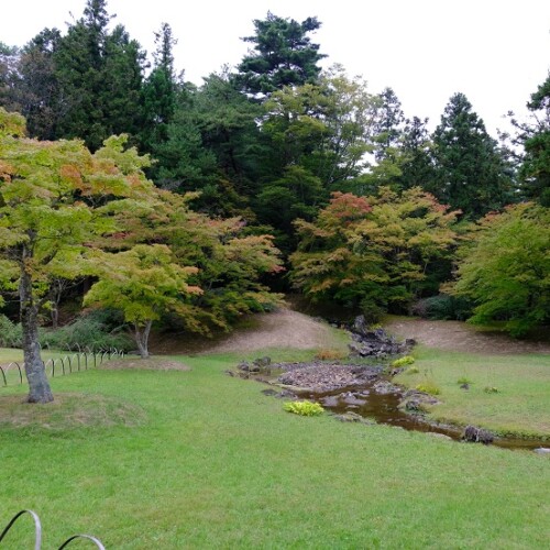 毛越寺の9月の風景写真