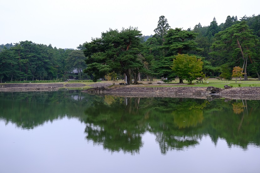 毛越寺の9月の風景写真