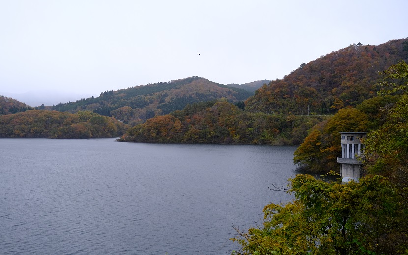 秋の紅葉風景写真