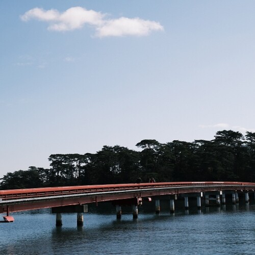 松島福浦橋の1月の写真