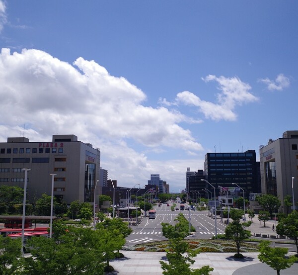 新潟駅の新幹線ホームの写真