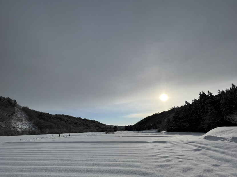 冬の朝の風景（雪景色）