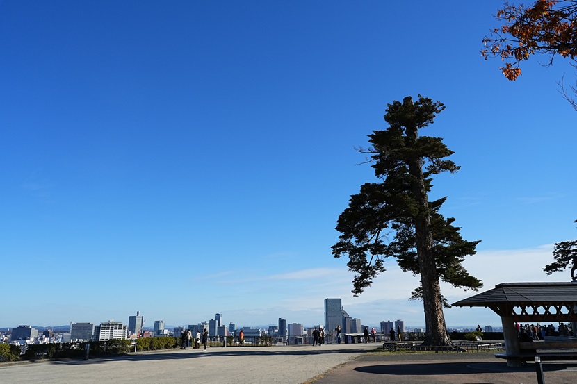 仙台を一望する仙台城跡からの眺望風景