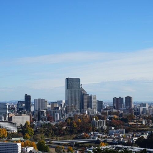 仙台市内一望の風景